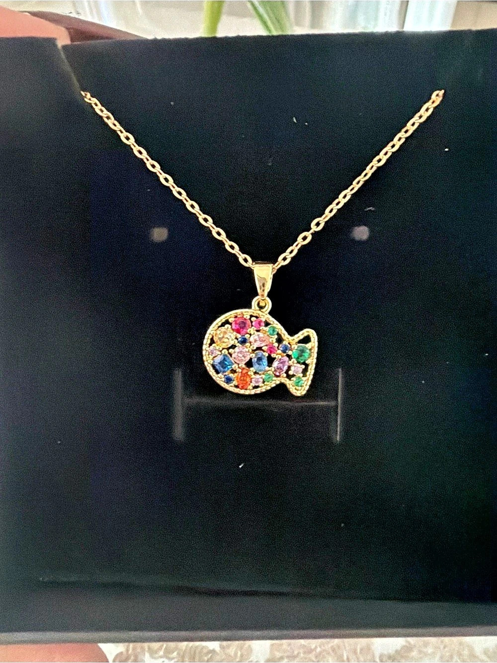 Swarovski Multicolor Pendant Necklace